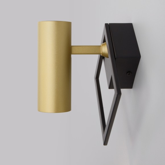 Настенный светодиодный светильник 20091/1 LED черный/ золото Настенный светодиодный светильник 20091/1 LED черный/ золото