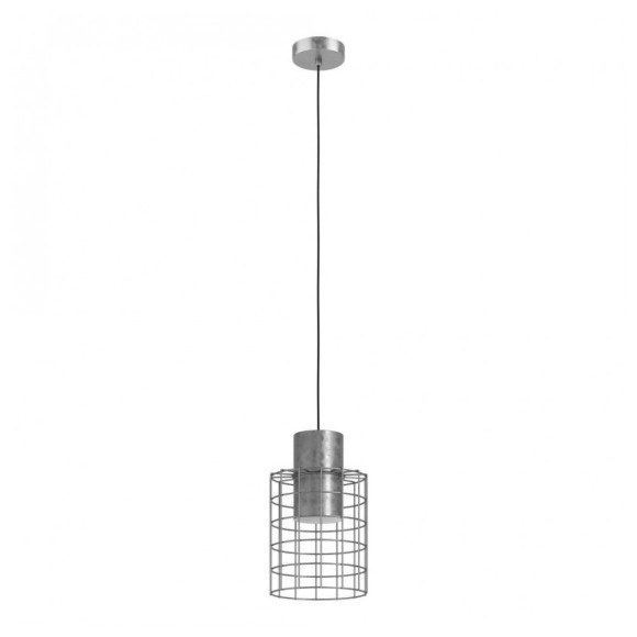 43647 Подвесной потолочный светильник (люстра) MILLIGAN, 1Х40W, E27, H1100, Ø200, сталь/цинк, белый
