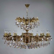 Подвесная люстра Ambiente Leon 2128/16 PB Tear Drop Подвесная люстра Ambiente Leon 2128/16 PB Tear Drop