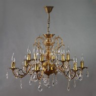 Подвесная люстра Ambiente Alicante 8888/6+6 AB Leaf Crystal Подвесная люстра Ambiente Alicante 8888/6+6 AB Leaf Crystal