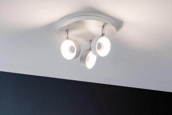 66734 Spotlight Funnel 3x6W Weiß matt /Chrom