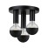 Потолочный светильник Paulmann Malja макс.3х40Вт E27 IP20 230В Черный Металл Без лампы 79761