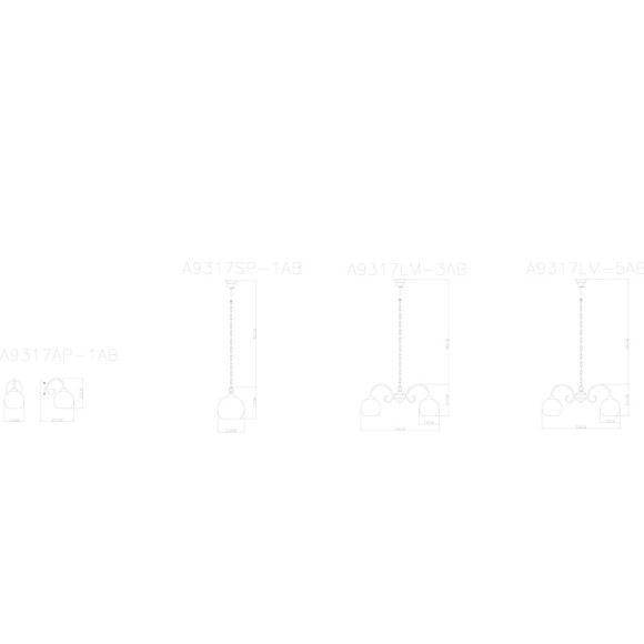 Люстра Margo a9317lm-5ab Arte Lamp Люстра Margo a9317lm-5ab Arte Lamp