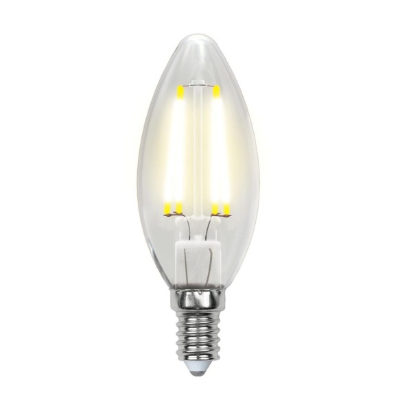 Лампа светодиодная (UL-00002196) E14 6W 3000K прозрачная LED-C35-6W/WW/E14/CL GLA01TR