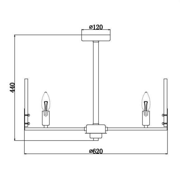 Потолочная люстра Vele Luce Aria VL1951L06 Потолочная люстра Vele Luce Aria VL1951L06