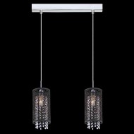 Подвесной светильник с хрусталем 1180/2 хром