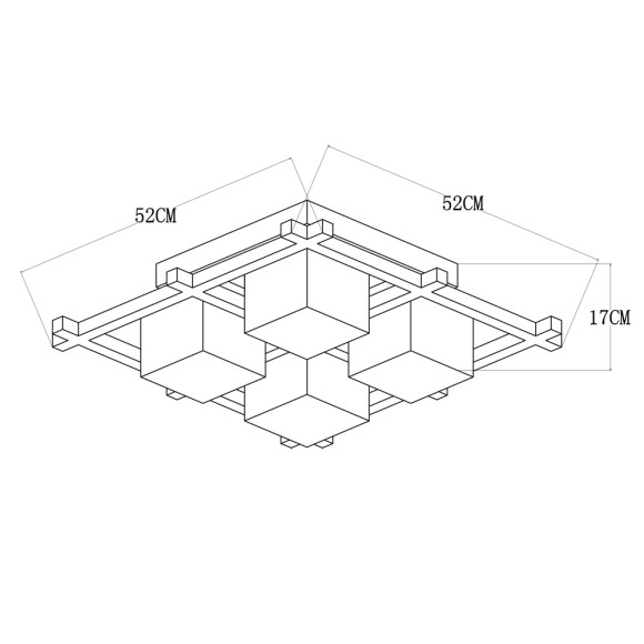 Светильник потолочный Woods a8252pl-4br Arte Lamp