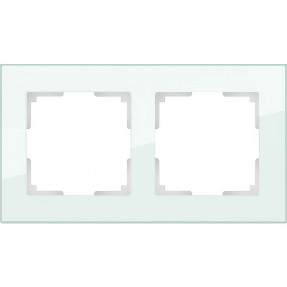 Рамка на 2 поста (натуральное стекло) Werkel WL01-Frame-02