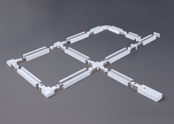 Однофазный шинопровод 3 метра белый (с вводом питания и заглушкой) TRL-1-1-300-WH Elektrostandard