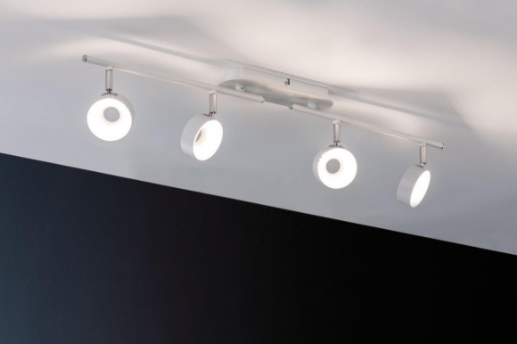 Светильник потолочный Paulmann Funnel L840мм 4x6Вт 540Лм 3000К LED IP20 230В Белый/Хром Димм 66735 Светильник потолочный Paulmann Funnel L840мм 4x6Вт 540Лм 3000К LED IP20 230В Белый/Хром Димм 66735