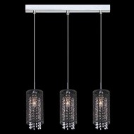 Подвесной светильник с хрусталем 1180/3 хром