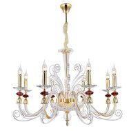 Подвесная люстра Crystal Lux Catarina SP8 Gold/Transparent-Cognac