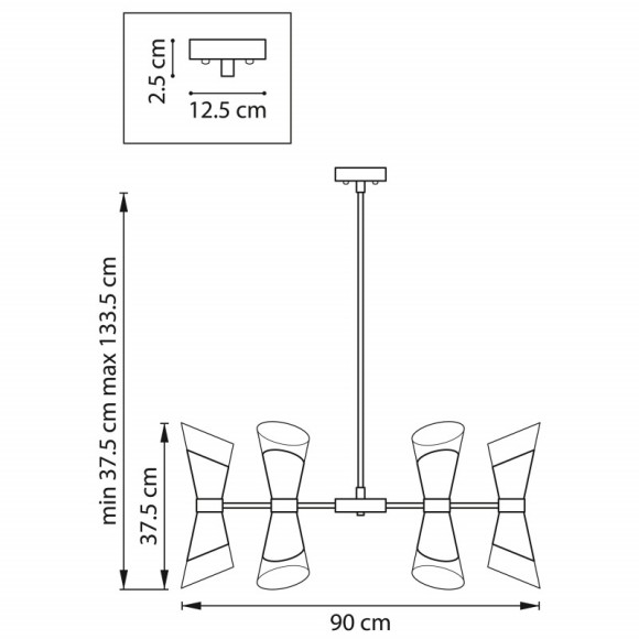 Люстра на штанге Lightstar 817162 Люстра на штанге Lightstar 817162
