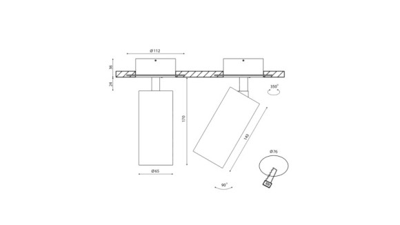 База встраиваемая SWG pro VL-M1-BL База встраиваемая SWG pro VL-M1-BL