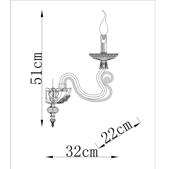 Бра Laura 5123/01 ap-1 Divinare картинка 4 Бра Laura 5123/01 ap-1 Divinare картинка 4