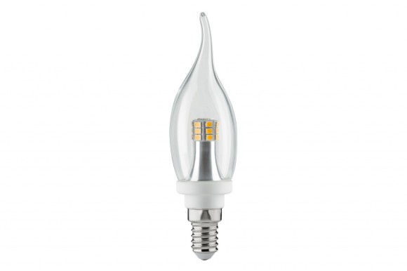 Лампа светодиодная Paulmann Свеча на ветру 4Вт 400лм 2700К E14 230В Прозрачный 28306
