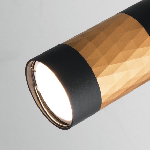 Трековый светильник для однофазного шинопровода Mizar GU10 Черный/золото MRL 1007 Elektrostandard