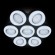 Потолочный светодиодный светильник Ambrella light Orbital Crystal Sand FS1587/7 364W D880*800