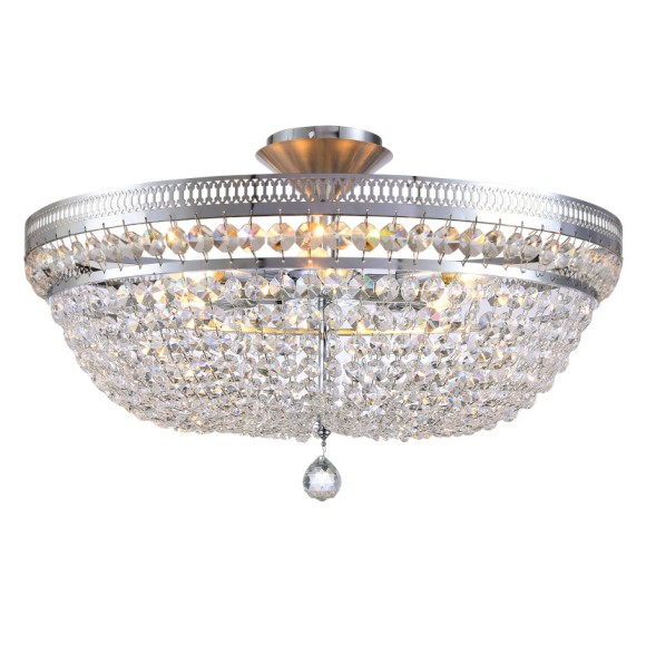 Люстра на штанге Natali Kovaltseva BAROCCO 81405/8C CHROME