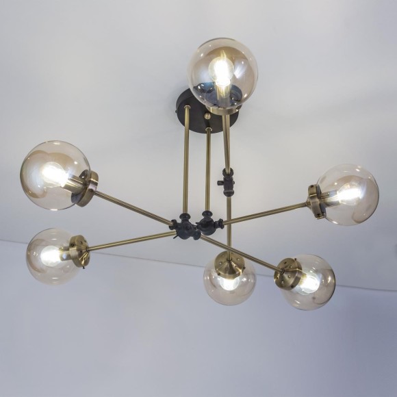 CL105165 Планета Черн+Дымч. Св-к Люстра CL105165 Планета Черн+Дымч. Св-к Люстра