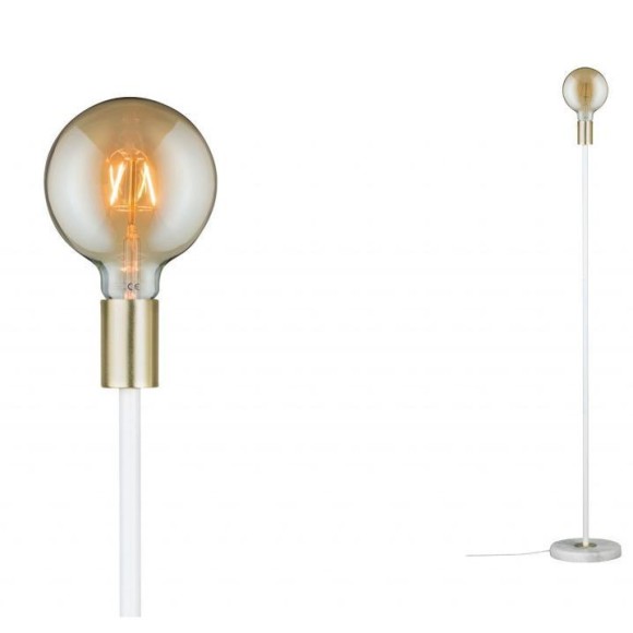 Торшер Paulmann Neordic Nordin H120 макс.20Вт E27 Белый/Золото Мрамор/Металл Без ламп Выкл. 79615