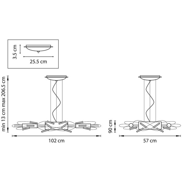 Люстра подвесная Lightstar Ovale 784344 Люстра подвесная Lightstar Ovale 784344