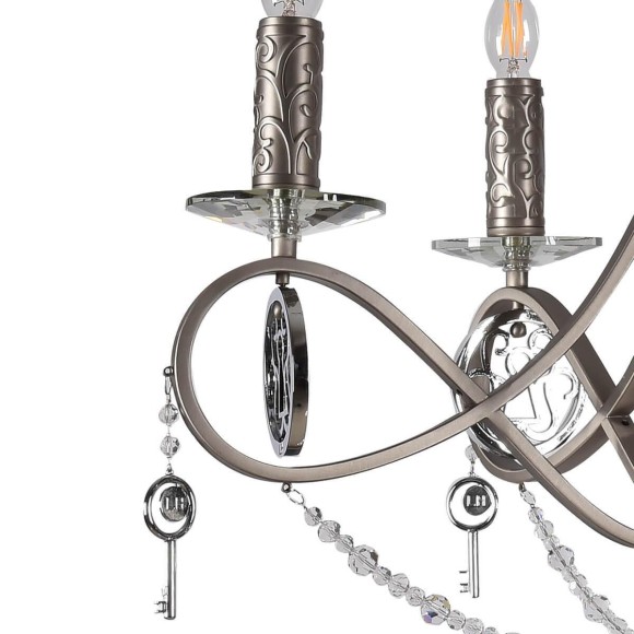 Подвесная люстра Lumien Hall Орабель 2036/5H-SNCR-CL Подвесная люстра Lumien Hall Орабель 2036/5H-SNCR-CL