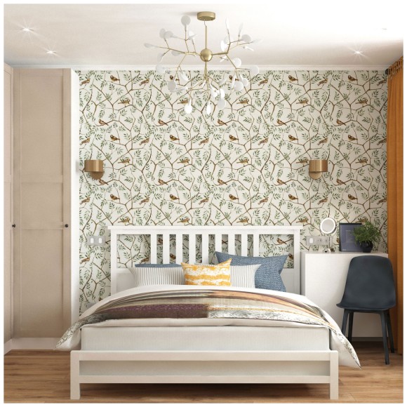 Подвесная люстра Умный дом Bogate's Foglia 342 золото / белый