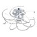 Потолочная светодиодная люстра Citilux Андромеда CL224181