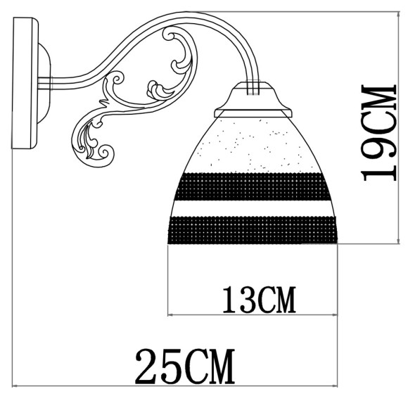 Бра Francesca a7072ap-1wg Arte Lamp картинка 3