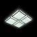 Потолочный светодиодный светильник Ambrella light Orbital Crystal Sand FS1888 WH/SD 144W 4200K D520*