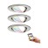 Светильник встраиваемый Paulmann Zigbee LED Nova Coin RGBW 3x2.5Вт 85Лм 2700К IP23 Никель Димм 92965