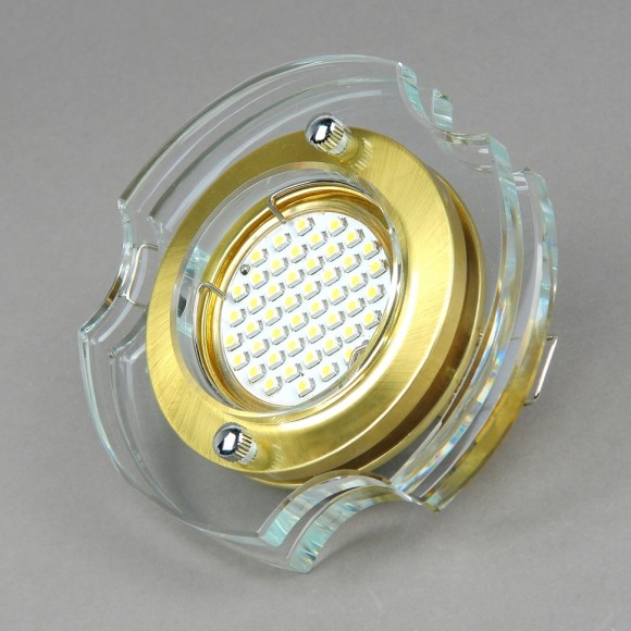 Светильник точечный прозрачный-золотой 40264-MR16-5.3-Cl-Gl ELVAN