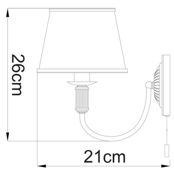 Бра Alice a3579ap-1ab Arte Lamp Бра Alice a3579ap-1ab Arte Lamp