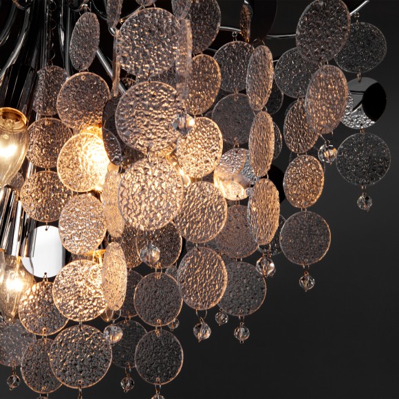 Потолочная люстра со стеклянным декором 319/9