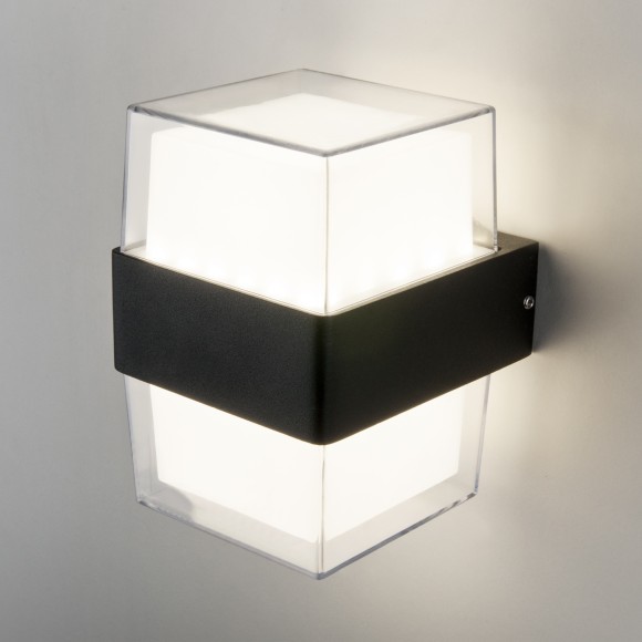Maul черный уличный настенный светодиодный светильник 1519 TECHNO LED Elektrostandard
