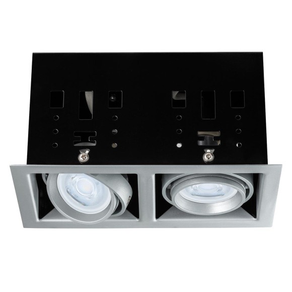 92906 Светильник Prem EBL Cardano 1x(2x6W) 202x108 Ti/M