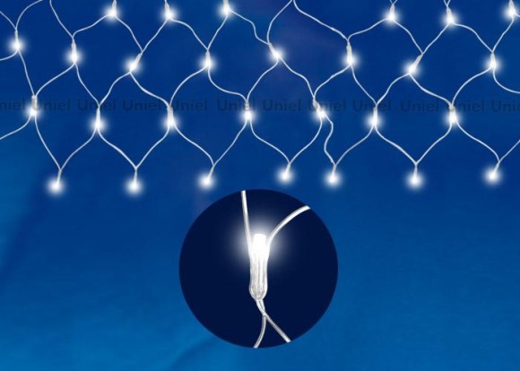 Светодиодная гирлянда (UL-00005487) Uniel сетка 220V белый ULD-N1815-180/DTA White IP20