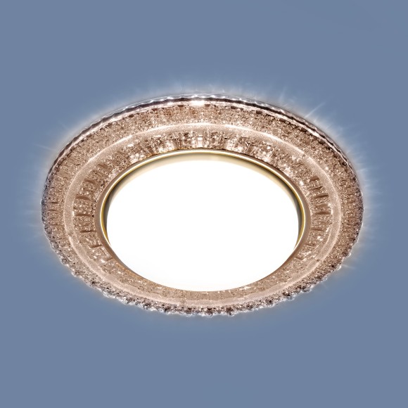 Встраиваемый точечный светильник с LED подсветкой 3028 GX53 CF кофе Elektrostandard
