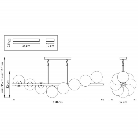 Люстра на штанге Lightstar 815183 Люстра на штанге Lightstar 815183