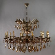 Подвесная люстра Ambiente Leon 2128/12+12 PB Honey Leaf Подвесная люстра Ambiente Leon 2128/12+12 PB Honey Leaf