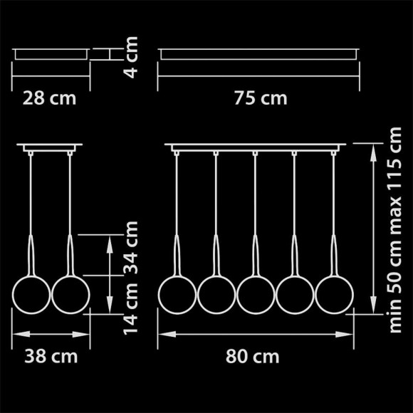 Подвесная люстра Lightstar Globo 803080