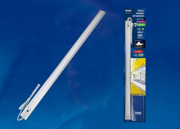 Мебельный светодиодный светильник (UL-00002882) Uniel ULI-F40-9W/4200K Sensor IP20 Silver Мебельный светодиодный светильник (UL-00002882) Uniel ULI-F40-9W/4200K Sensor IP20 Silver