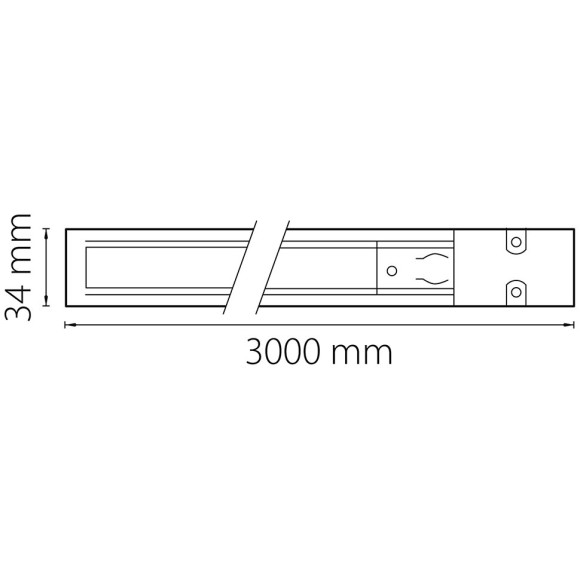 Трек четырехконтактный 3-фазы Lightstar Barra 504039 Трек четырехконтактный 3-фазы Lightstar Barra 504039