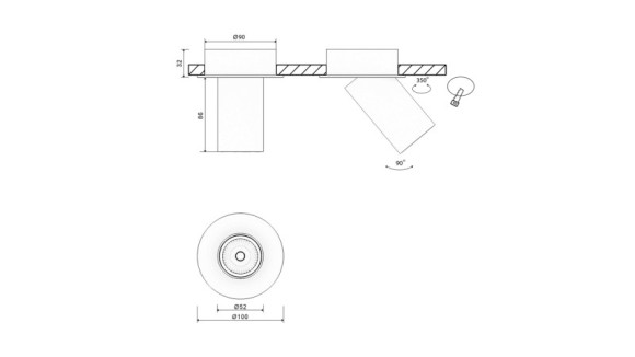 База встраиваемая SWG pro MINI-VL-M7-WH