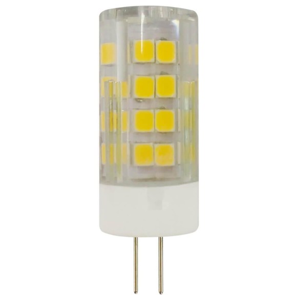 Лампа светодиодная ЭРА G4 5W 4000K прозрачная LED JC-5W-220V-CER-840-G4