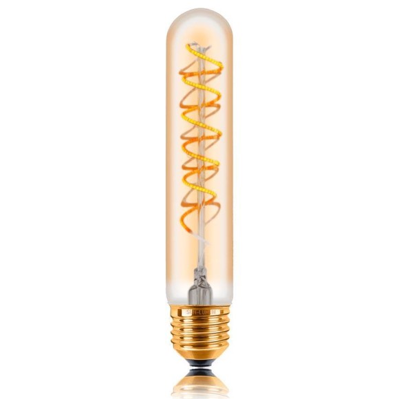 Лампа светодиодная филаментная диммируемая E27 4W 2200K золотая 057-394