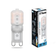 Лампа светодиодная Feron G9 5W 6400K Прямосторонняя Матовая LB-430 25638 Лампа светодиодная Feron G9 5W 6400K Прямосторонняя Матовая LB-430 25638