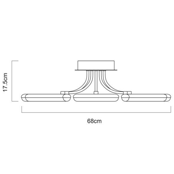 Светильник потолочный Nastro a9358pl-5wh Arte Lamp