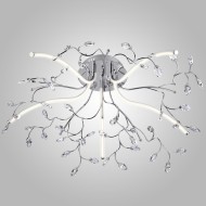 Светодиодная люстра с хрусталем 90036/5 хром